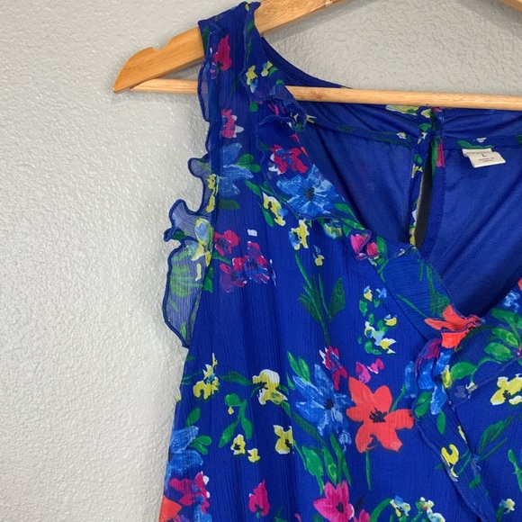 Blue Floral Old Navy Dress - Picture 4 of 8